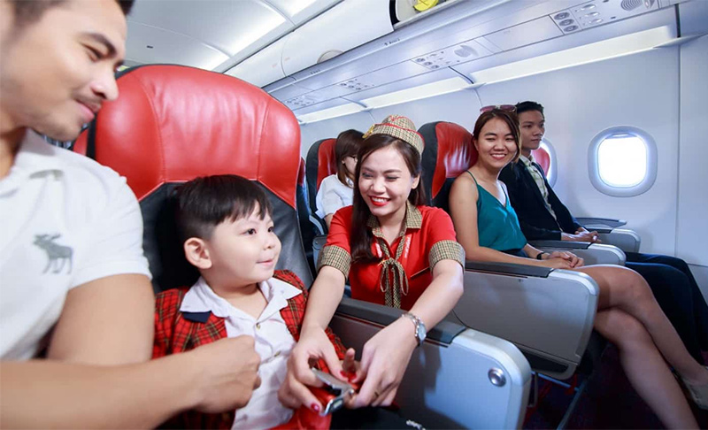 Các dịch vụ đặc biệt dành cho trẻ em khi đi máy bay của Vietjet Air