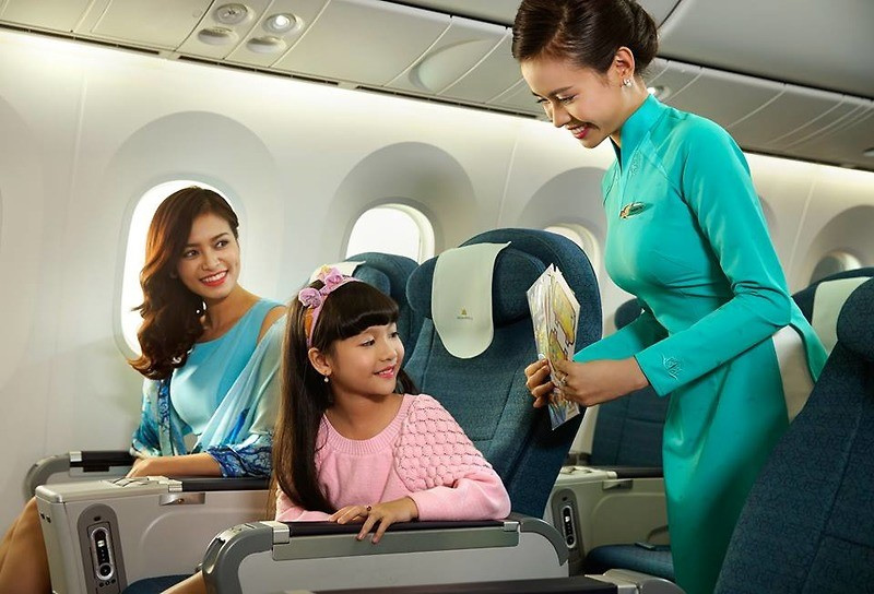 Các dịch vụ đặc biệt dành cho trẻ em khi đi máy bay của Vietnam Airlines