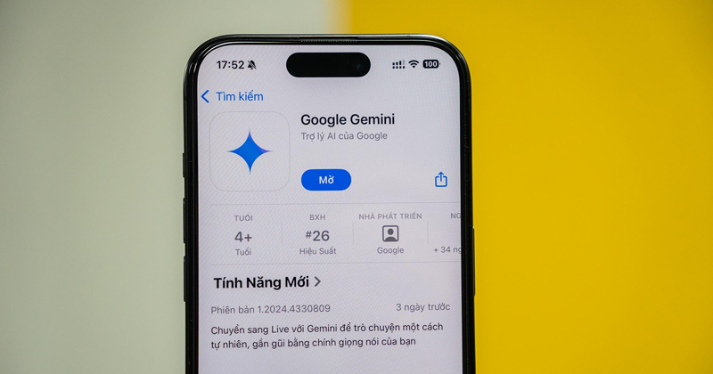 Google Gemini được phát hành dưới dạng ứng dụng độc lập trên App Store