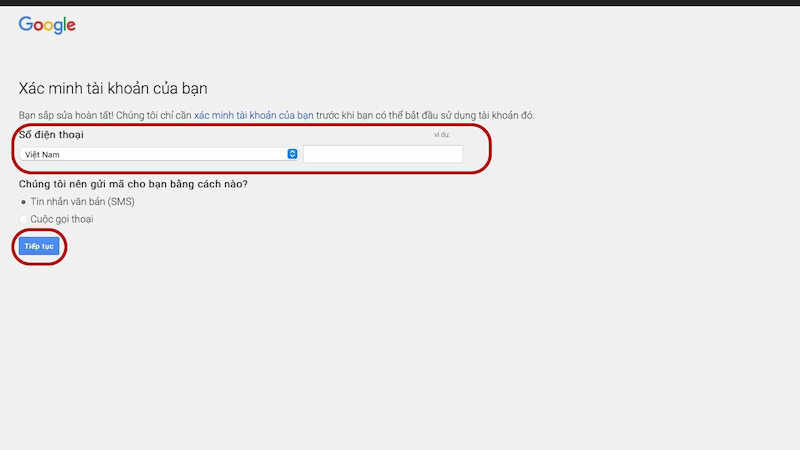Cung cấp số điện thoại để xác minh Youtube