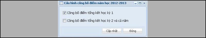 Nhấn Cập nhật để hệ thống đồng bộ dữ liệu