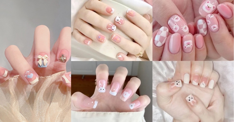 Mẫu nail dễ thương