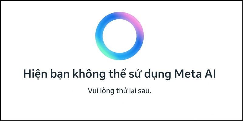 Đăng nhập lại nhiều lần nếu lỗi không thể sử dụng Meta AI xảy ra