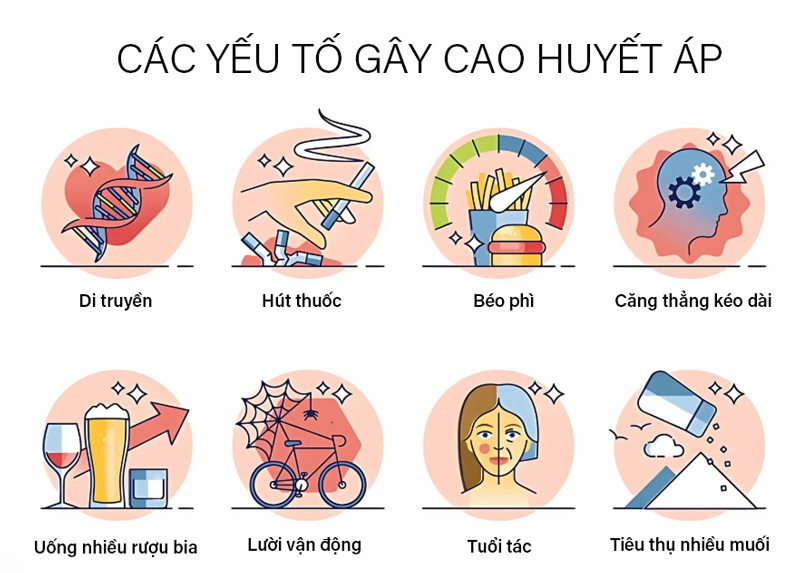 Các yếu tố gây cao huyết áp