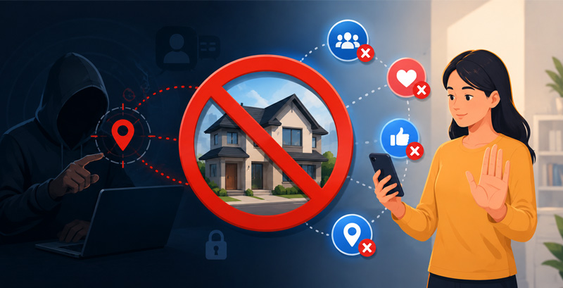Địa chỉ nhà là thông tin cần được bảo mật để đảm bảo an toàn cá nhân