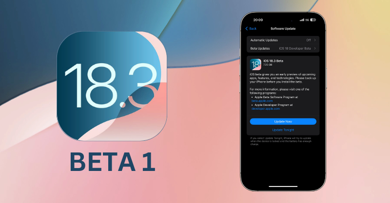 iOS 18.3 beta 1 ra mắt