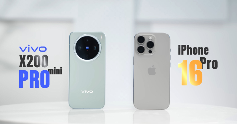 So sánh Vivo X200 Pro Mini và iPhone 16 Pro để tìm điểm khác biệt