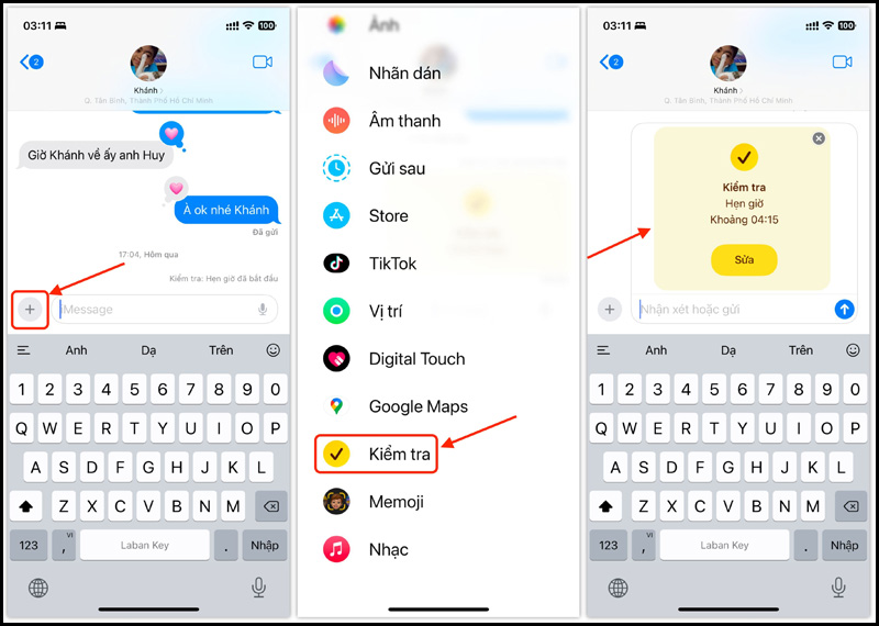 Các bước kích hoạt tính năng Check in trên điện thoại iPhone