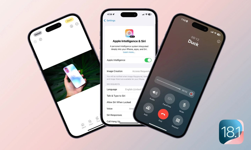 Cập nhật điện thoại iPhone lên iOS 18.1 để trải nghiệm ghi âm cuộc gọi