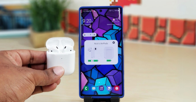 Nên đặt AirPods gần điện thoại Samsung