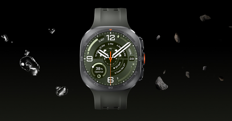 Galaxy Watch Ultra 2 sử dụng khung titan cao cấp với lớp hoàn thiện bền bỉ