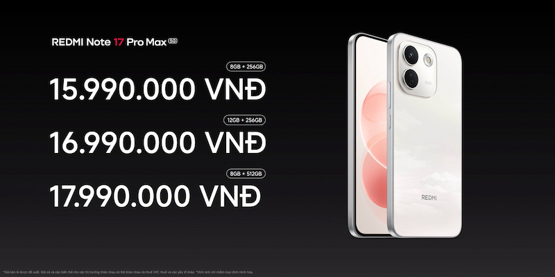 REDMI Note 17 Pro Max giá bao nhiêu
