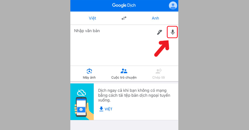 Dịch bằng giọng nói là tính năng hữu ích của Google dịch 