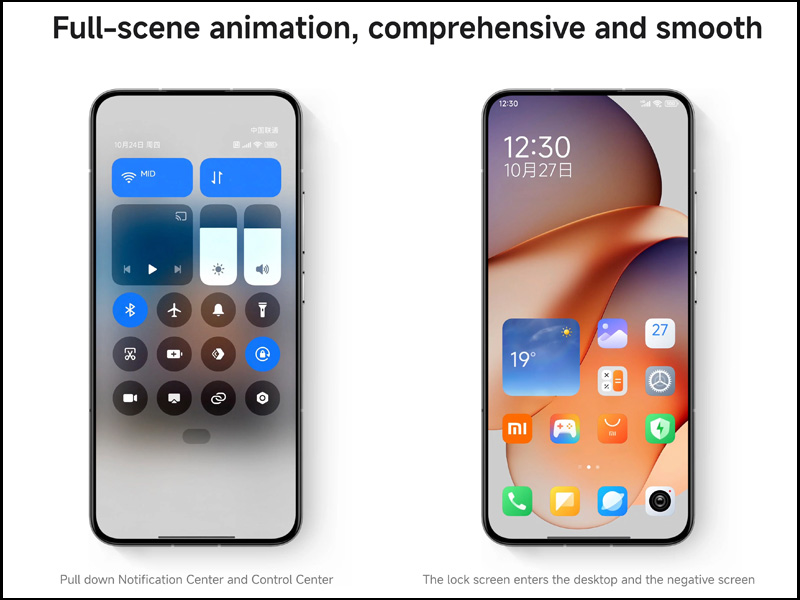 Xiaomi đã nâng cấp một số hoạt ảnh chuyển cảnh mới cho HyperOS 2