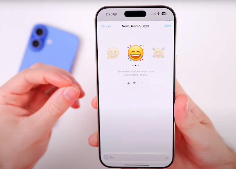 iOS 18.3 beta 1 sửa lỗi Genmoji 