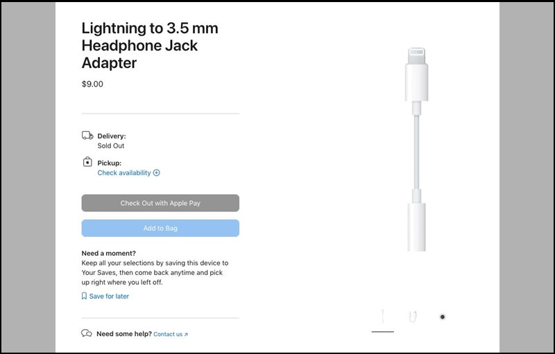 Apple có thể khai tử phụ kiện jack chuyển Lightning sang 3.5mm