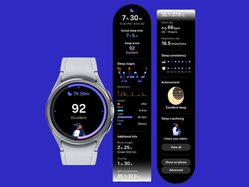 One UI 6 Watch theo dõi giấc ngủ sâu hơn