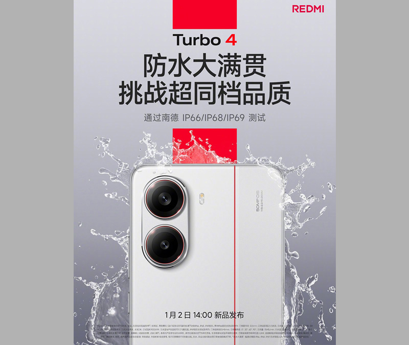 REDMI Turbo 4 có thể hoạt động trong các điều kiện khác nhau