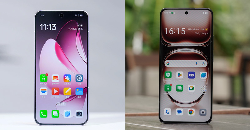 OPPO Reno13 và OPPO Reno12 được trang bị tấm nền AMOLED