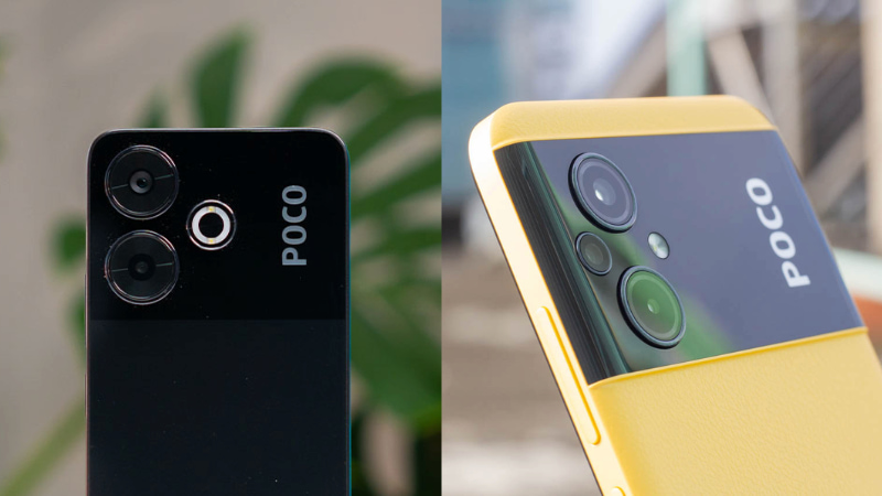 So sánh Xiaomi POCO M6 và POCO M5 về camera