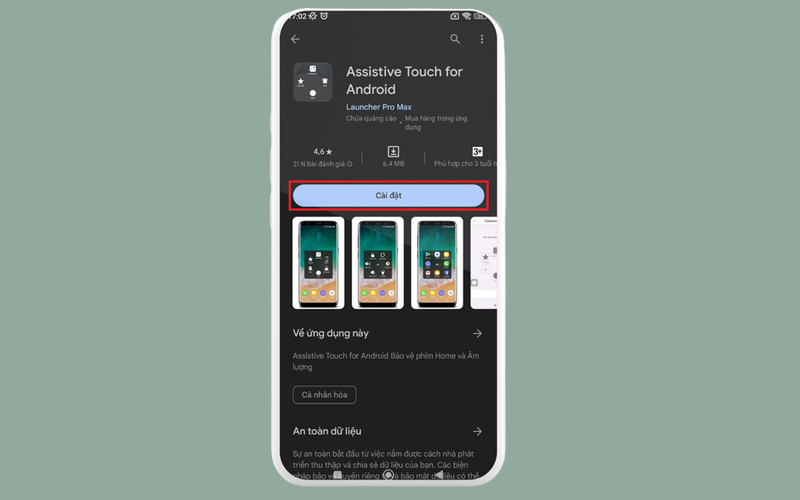 Tải ứng dụng AssistiveTouch về điện thoại Android