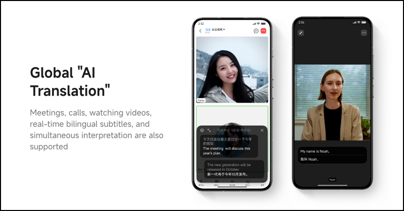 AI Translation giúp phiên dịch ngôn ngữ trực tiếp khi gọi video