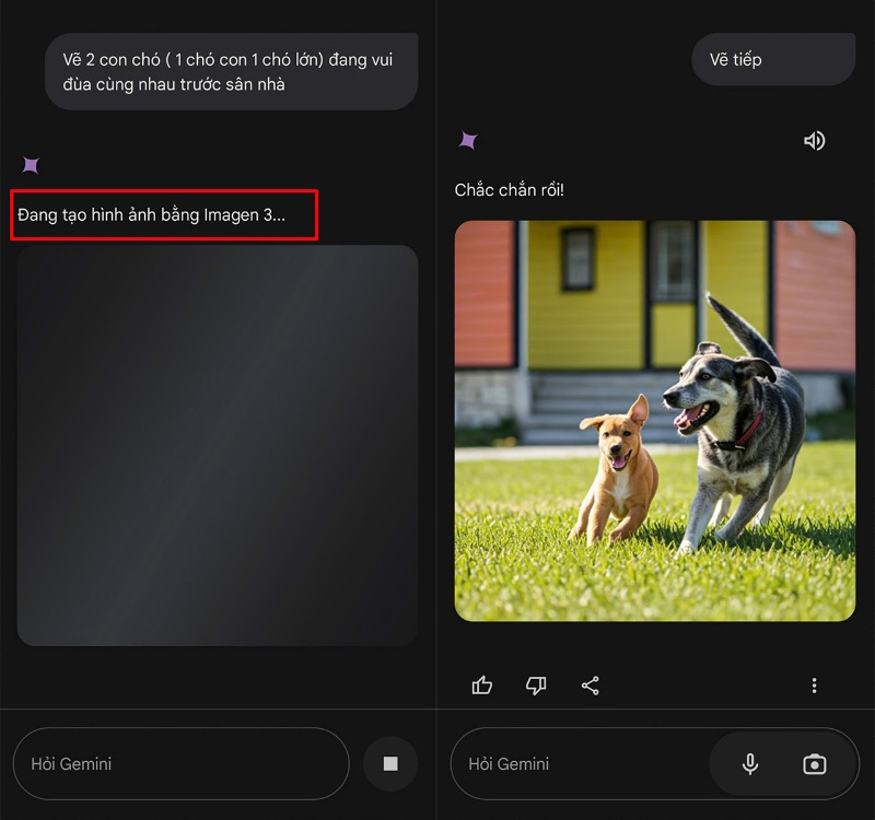 Xem hình ảnh tạo thành từ Imagen 3 hoặc tiếp tục tạo đến khi vừa ý