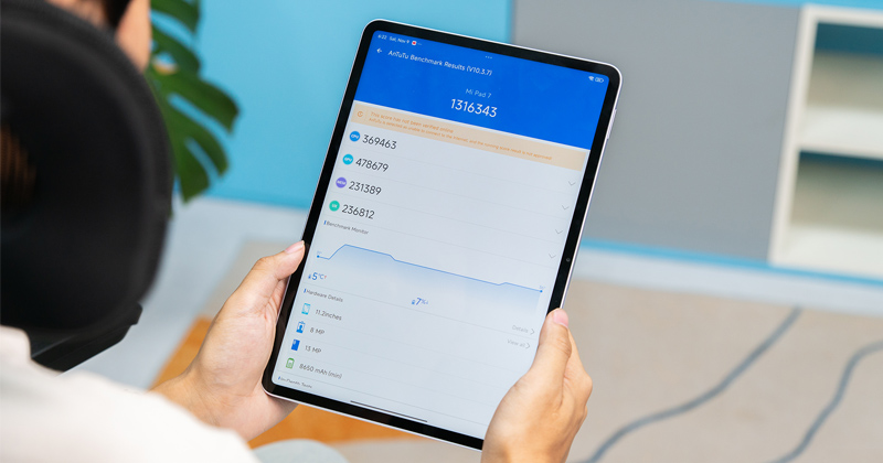 Xiaomi Pad 7 mang lại hiệu năng mạnh mẽ
