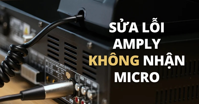 Lỗi amply không nhận micro