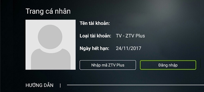 Nhấn vào biểu tượng tài khoản và chọn “Đăng nhập”