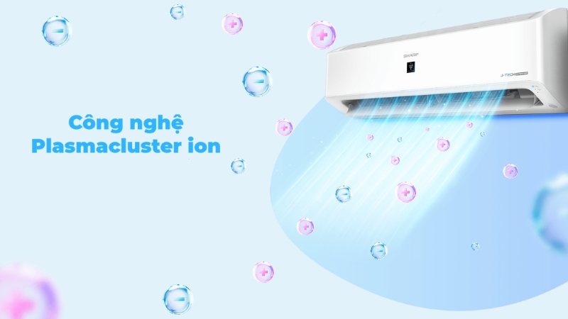 Công nghệ Plasmacluster Ion hỗ trợ tinh lọc không khí