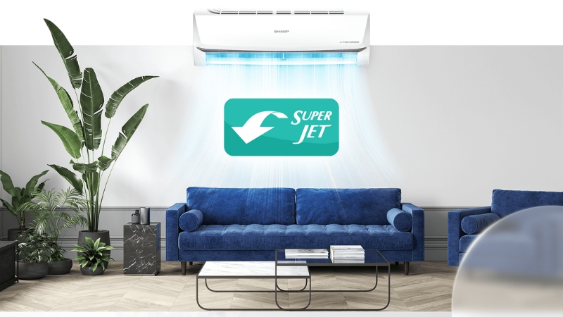 Công nghệ Super Jet trên máy lạnh Sharp