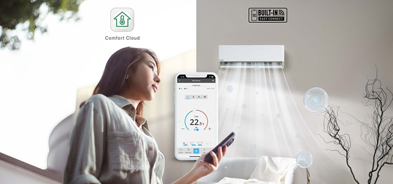 Điều khiển máy lạnh Panasonic XU từ xa qua ứng dụng Panasonic Comfort Cloud