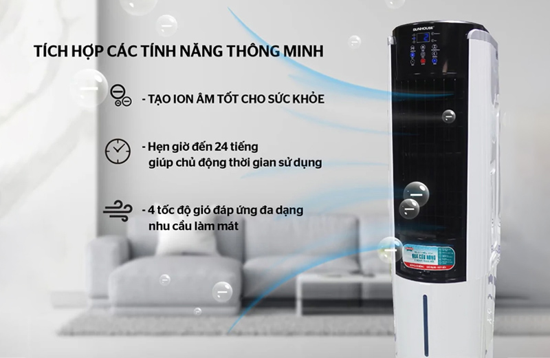Máy làm mát không khí Sunhouse SHD7737 tiện lợi khi sử dụng