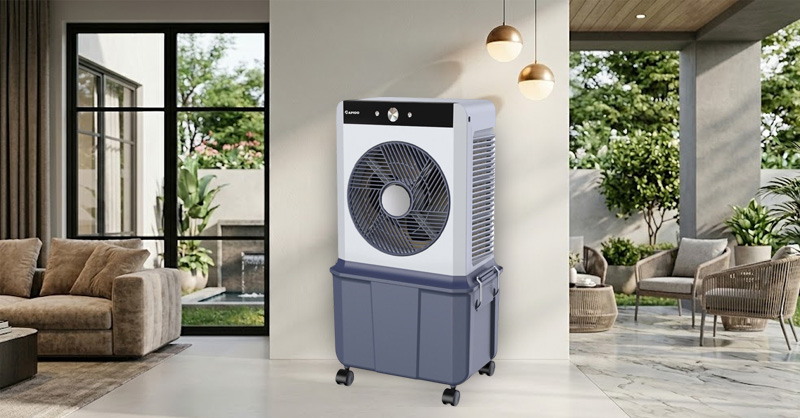 Quạt Điều Hòa Rapido WIN M được làm từ nhựa cứng cáp