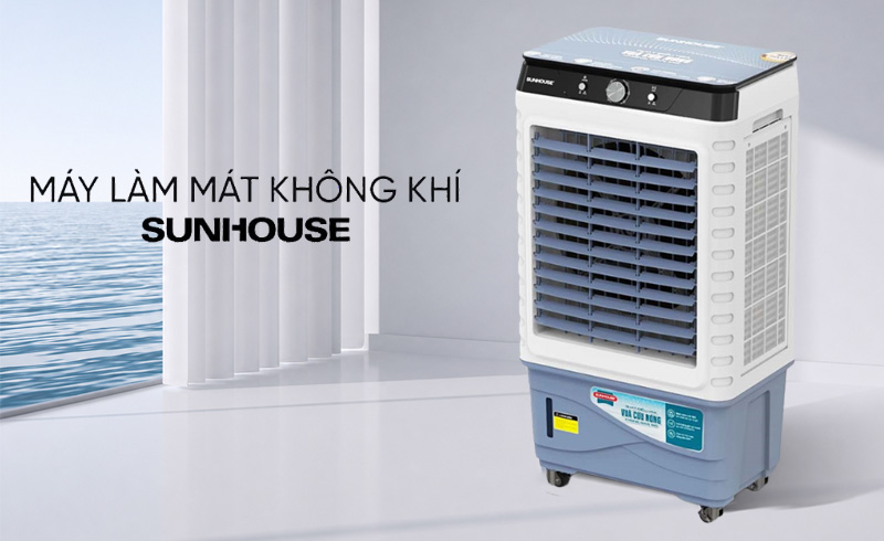Quạt điều hòa Sunhouse sở hữu gam màu trung tính