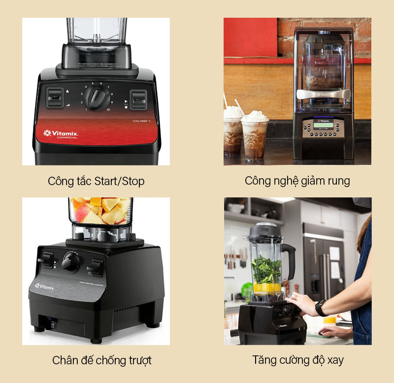 Các tiện ích máy xay Vitamix