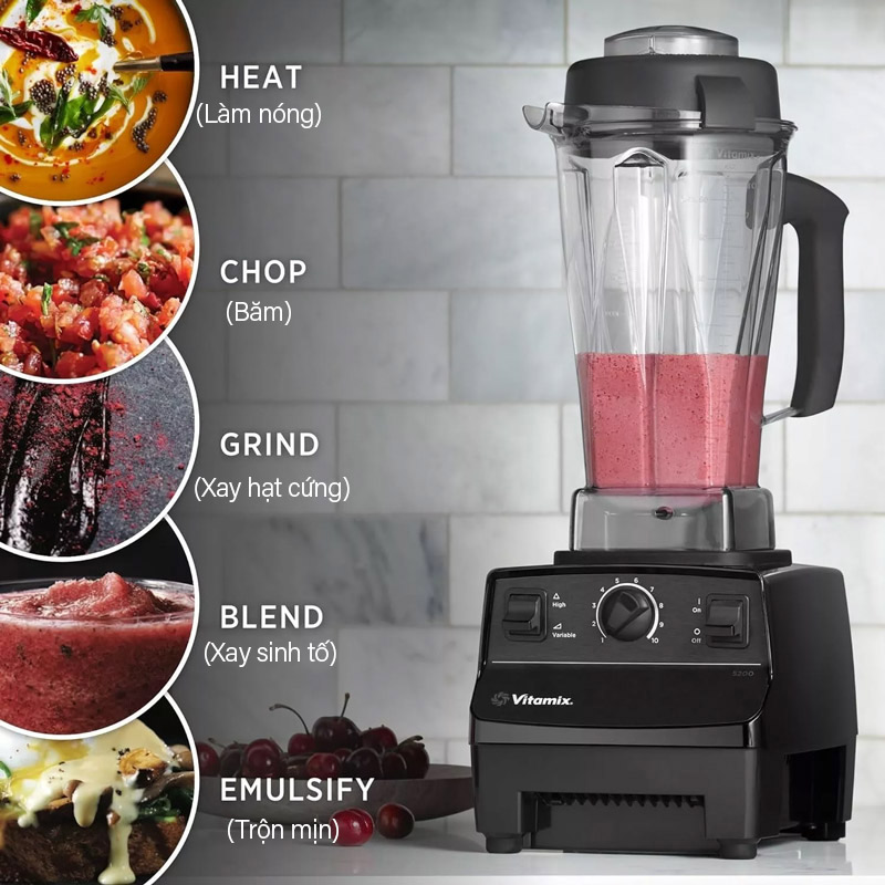 Máy xay Vitamix có chế độ đa dạng