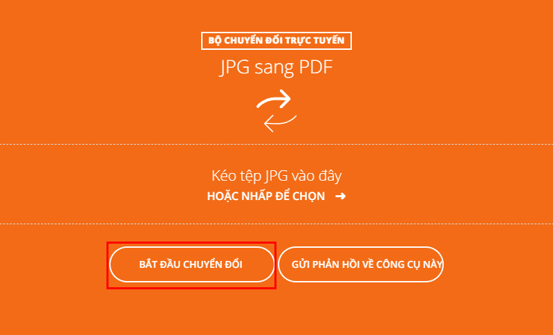 Trang web Foxit chuyển đổi ảnh JPG sang PDF