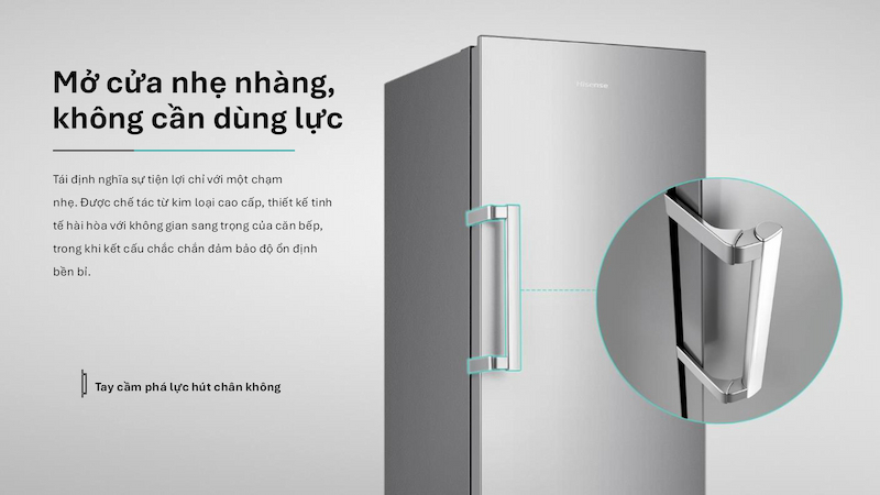 Tủ Đông FU286N3SS mở cửa nhẹ nhàng