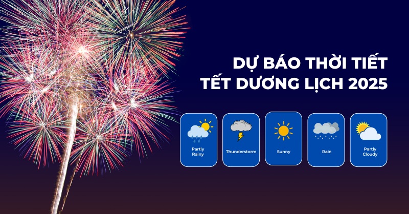 Thời tiết Tết Dương Lịch 2025