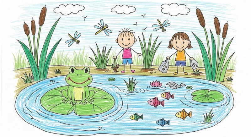 20 ý tưởng tranh vẽ bảo vệ động vật sống trong môi trường nước