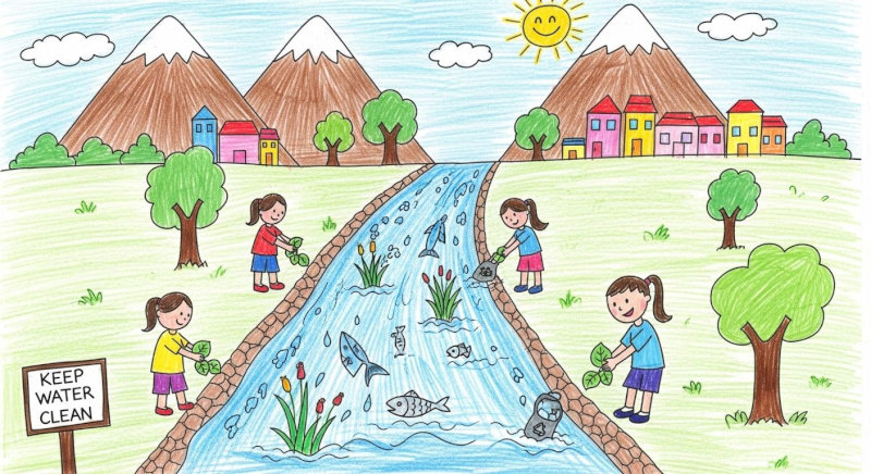 20 ý tưởng tranh vẽ giữ gìn nguồn nước sạch cho tương lai