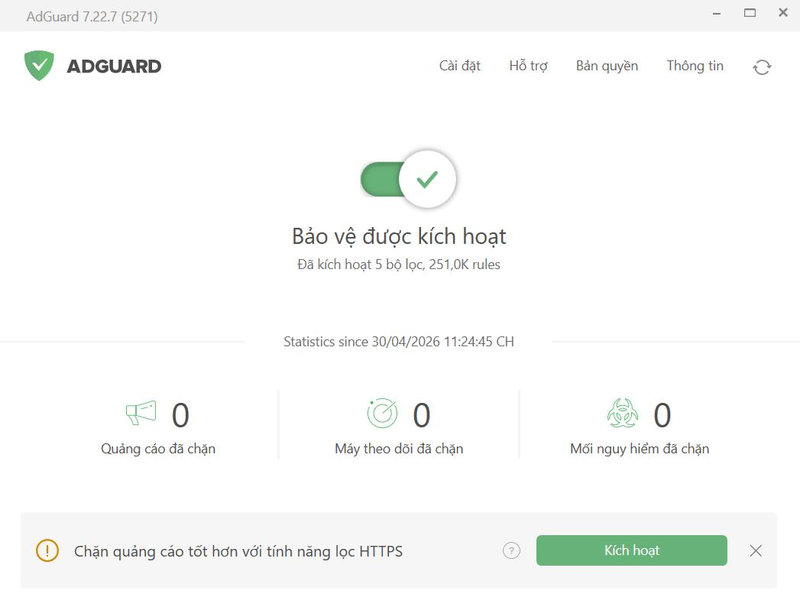 AdGuard cung cấp giải pháp chặn quảng cáo toàn diện và bảo mật cao