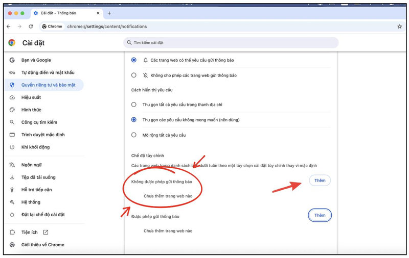 Bây giờ bạn có thể tắt thông báo từ các trang web trên Google Chrome.