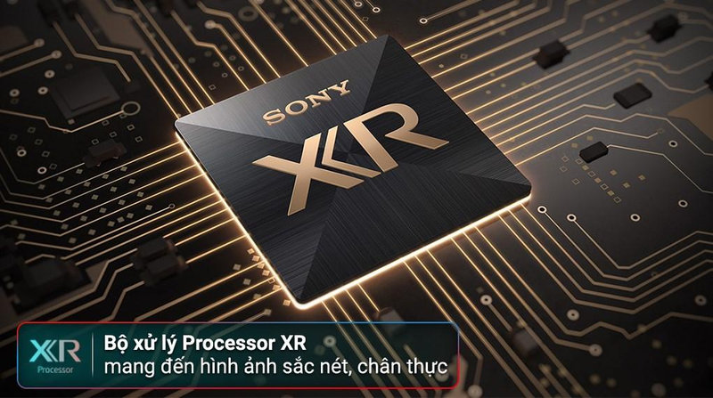 Bộ xử lý XR Processor giúp nâng cấp và hiển thị hình ảnh chất lượng cao trên tivi Sony 55 inch