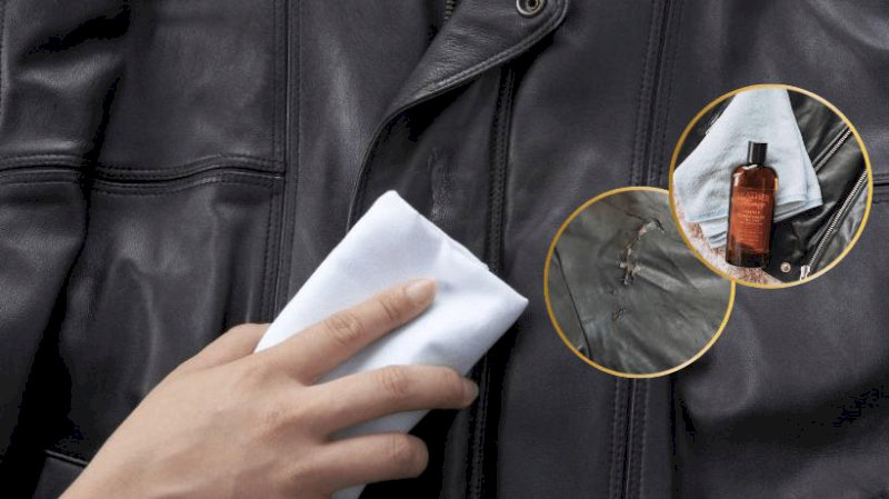 Bột giặt thông thường không thể làm sạch vết bẩn đặc thù trên áo da