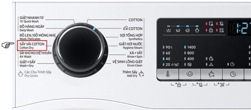 Các chế độ giặt của máy giặt Samsung được trang bị từ cơ bản đến nâng cao