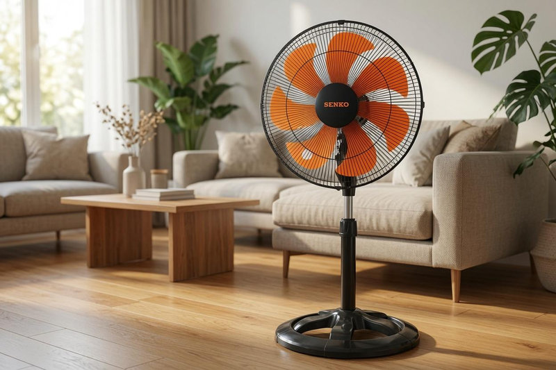 Các dòng quạt cây truyền thống như Senko LTS1636 thường được bố trí 3 mức gió cơ bản