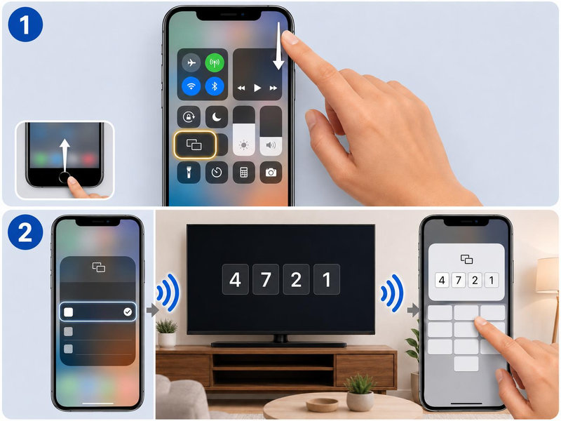 AirPlay giúp chiếu màn hình iPhone lên tivi LG mà không cần dây cáp